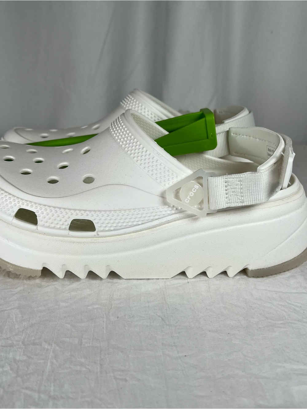 CROCS Hiker Xscape White Platform Clog Wms9/Mens7 style 208365-100 NEW - Picture 2 of 10